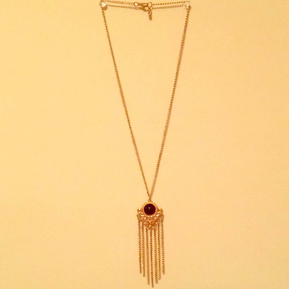 Gold and black Statement necklace